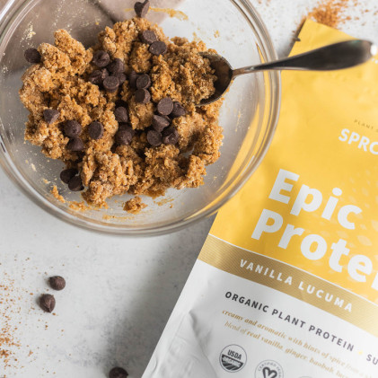 Protein thực vật & siêu thực phẩm Sprout Living, Epic Protein, Organic Plant Protein, Vanilla Lucuma - Ảnh 8
