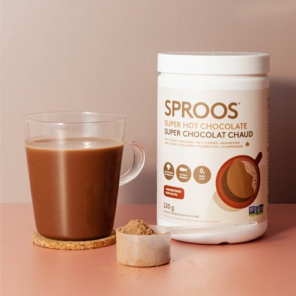 Thức uống healthy từ cacao, nấm, collagen thủy phân từ cá Sproos Super Hot Chocolate - Ảnh 3