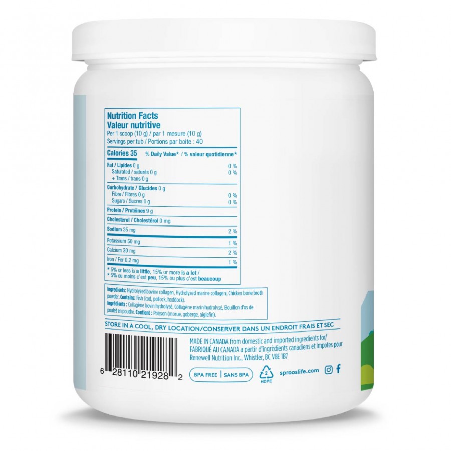 Collagen thủy phân cho da, tóc, móng, khớp, đường ruột & khả năng phục hồi Sproos Performance Multi-Collagen 8 Collagen thủy phân cho da, tóc, móng, khớp, đường ruột & khả năng phục hồi Sproos Performance Multi-Collagen - Ảnh 8