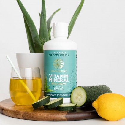 Dung dịch bổ sung vitamin & khoáng chất & nước ép trái cây Sunwarrior Vitamin Mineral Rush in Aloe Vera Superjuice - Ảnh 5