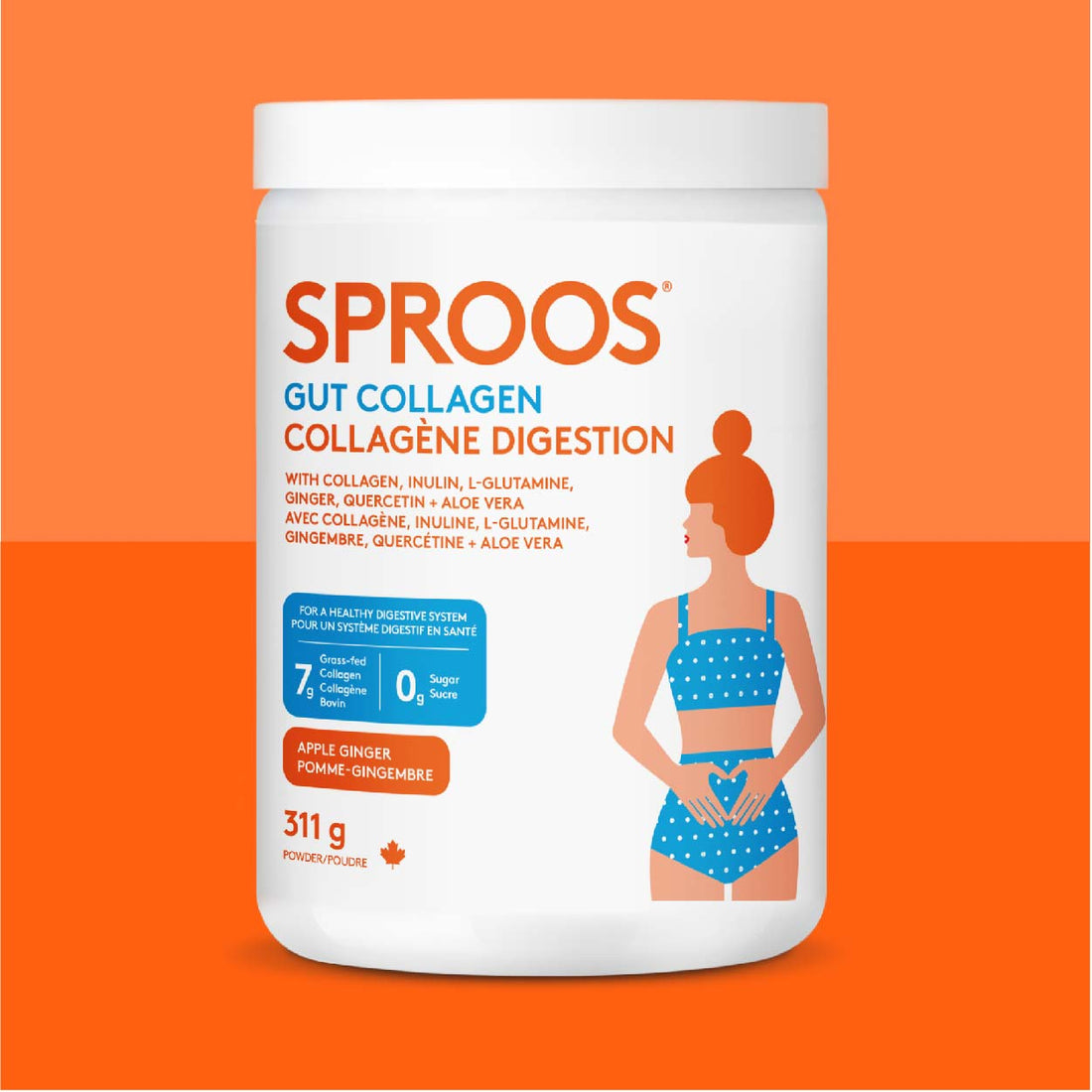 Collagen thủy phân tốt cho da & đường ruột Sproos Gut Collagen