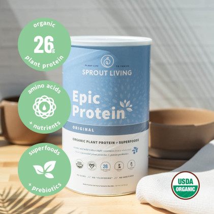 Protein không vị Sprout Living Organic Plant Protein - Ảnh 9