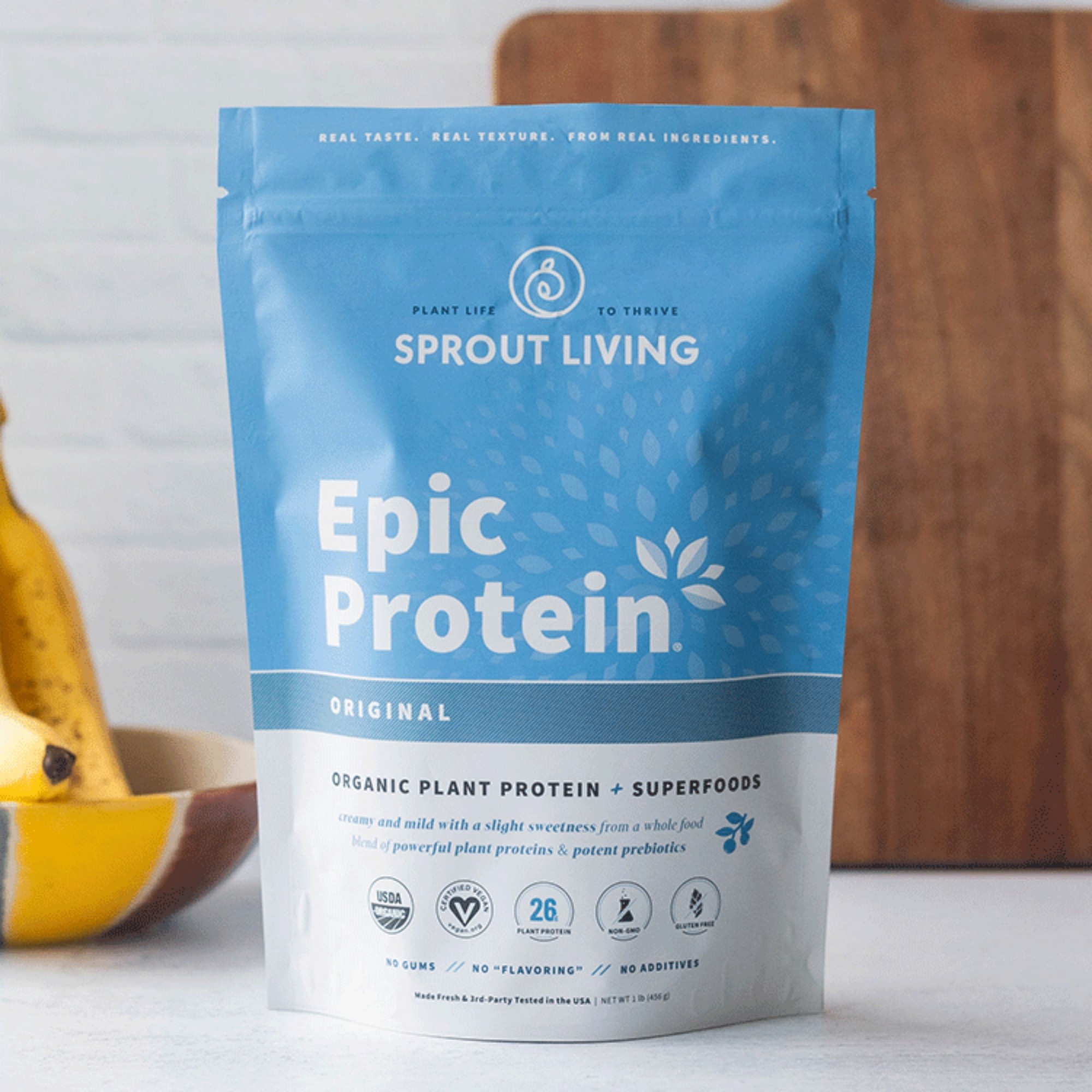 Protein không vị Sprout Living Organic Plant Protein 5
