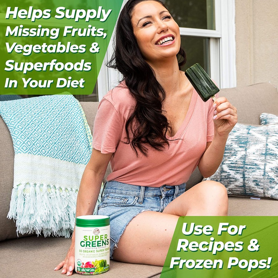 Hỗn hợp 50 siêu thực phẩm hữu cơ Country Farms Super Greens vị unflavored 5 Hỗn hợp 50 siêu thực phẩm hữu cơ Country Farms Super Greens vị unflavored - Ảnh 6