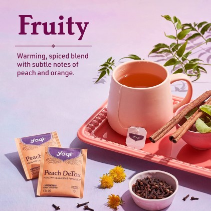 Trà thải độc Yogi Peach DeTox Tea - Ảnh 3