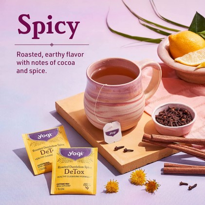 Trà giúp thải độc Yogi Roasted Dandelion Spice DeTox Tea - Ảnh 5