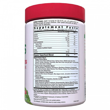 Hỗn hợp 50 siêu thực phẩm hữu cơ Country Farms Super Greens vị berry 4