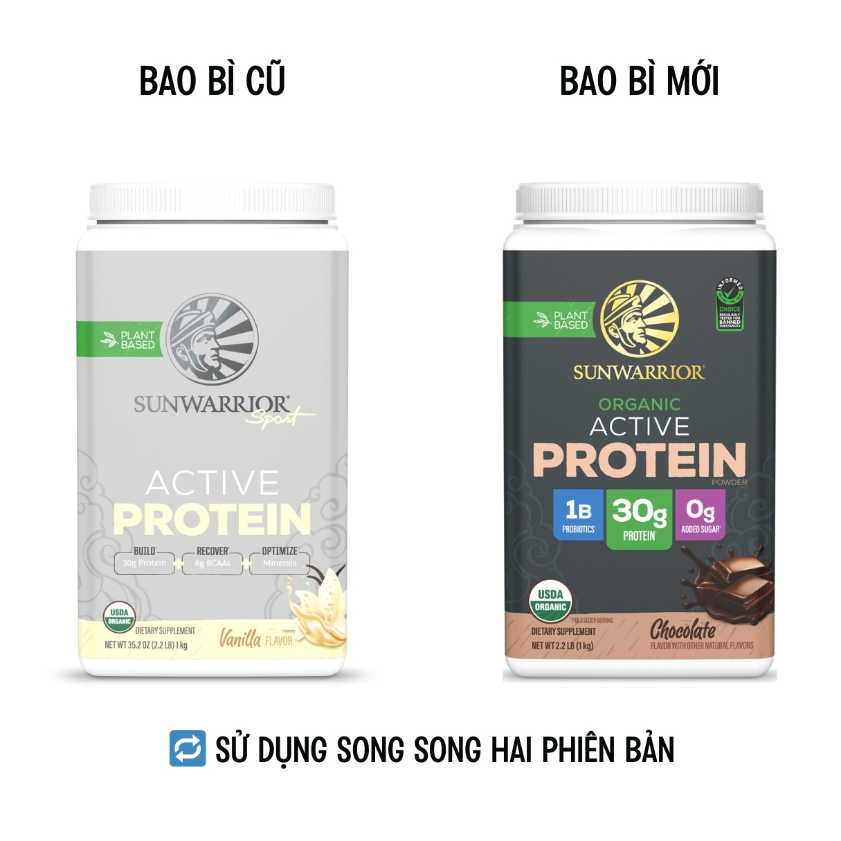 Protein thực vật hữu cơ Sunwarrior Active Protein 1 Protein thực vật hữu cơ Sunwarrior Active Protein 1