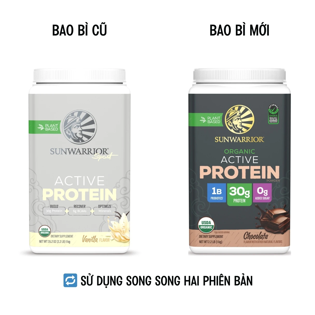 Protein thực vật hữu cơ Sunwarrior Active Protein 3 Protein thực vật hữu cơ Sunwarrior Active Protein 3