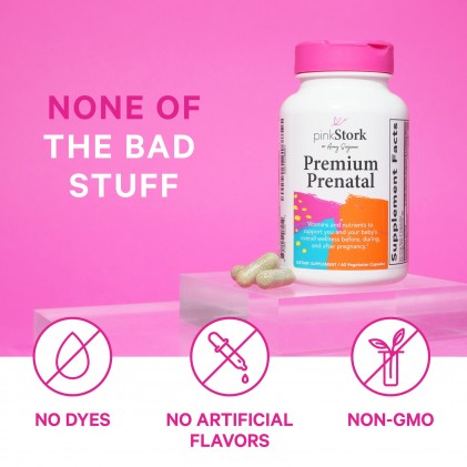 Vitamin cho phụ nữ trước, trong & sau khi mang thai Pink Stork Premium Prenatal - Ảnh 4