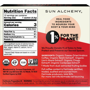 Cà phê hữu cơ và các loại nấm Sun Alchemy Mushroom Coffee 2