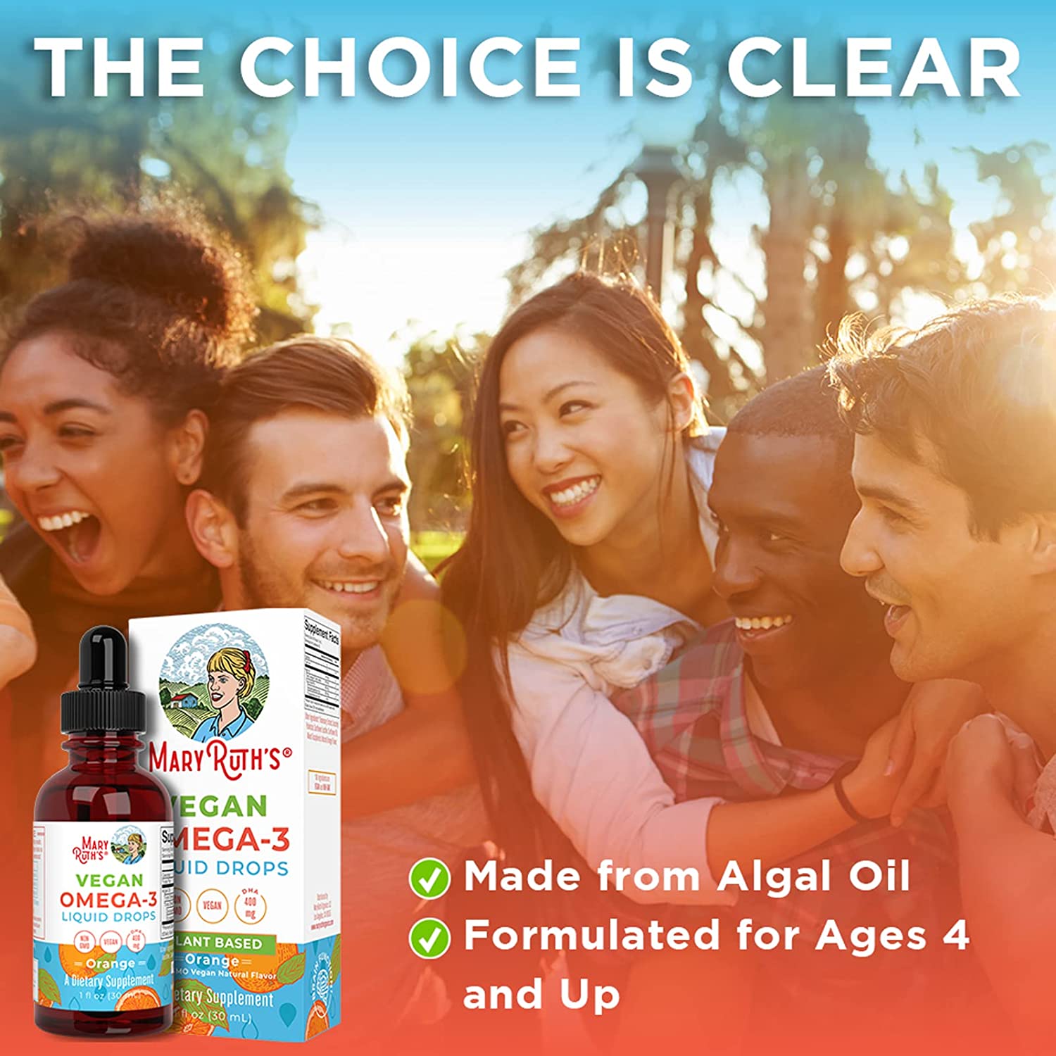 Omega 3 thuần chay từ tảo dạng dung dịch Mary Ruth's Vegan Omega-3 Liquid Drops 5 Omega 3 thuần chay từ tảo dạng dung dịch Mary Ruth's Vegan Omega-3 Liquid Drops - Ảnh 5