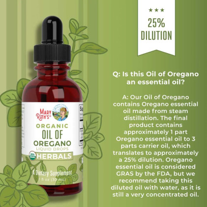 Dầu kinh giới cay hữu cơ Mary Ruth's Oil of Oregano - Ảnh 5