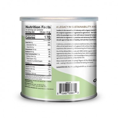 Sữa bò A2 hữu cơ dạng bột Dr Mercola Solspring® Organic A2 Dry Whole Milk 5
