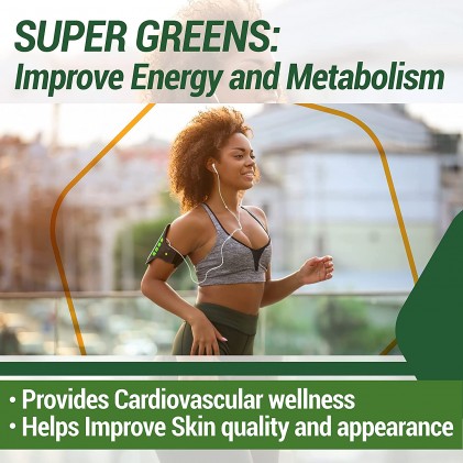 Viên uống hơn 32 loại rau xanh và trái cây quả mọng Country Farms Super Greens Vegicaps - Ảnh 4