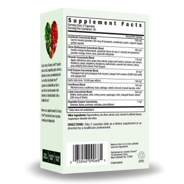 Viên uống hơn 30 loại rau củ Country Farms Super Fruit and Veggies Capsules 1