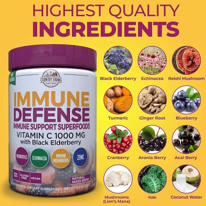 Tăng cường miễn dịch Country Farms Immune Defense Superfoods - Ảnh 4