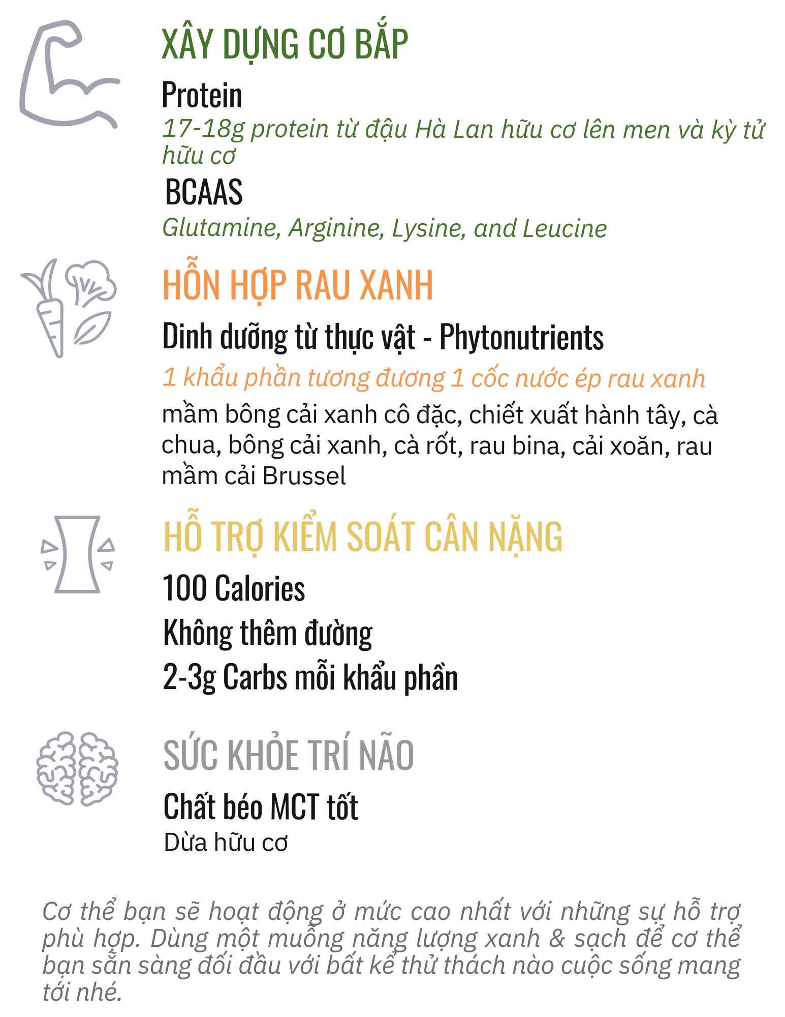 Cung cấp rau xanh & protein thực vật Sunwarrior Clean Greens & Protein 8 Cung cấp rau xanh & protein thực vật Sunwarrior Clean Greens & Protein 8