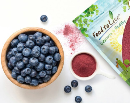 Bột việt quất hữu cơ Food To Live Organic Blueberry Powder - Ảnh 3