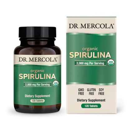 Viên uống tảo Spirulina hữu cơ Dr. Mercola 1
