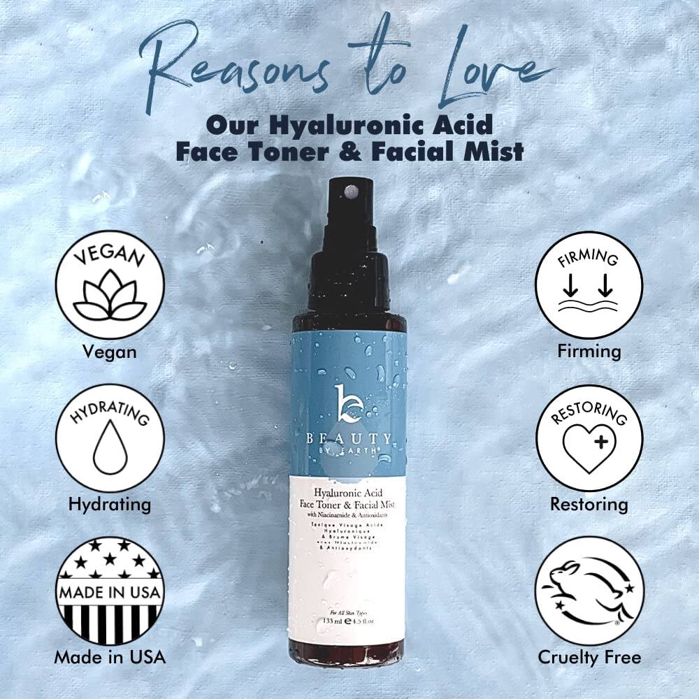 Beauty By Earth Hyaluronic Acid Face Toner and Facial Mist 4