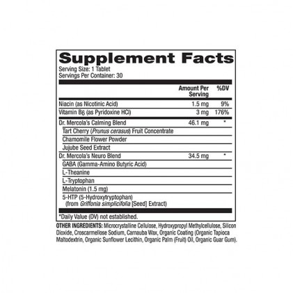 Viên uống hỗ trợ giấc ngủ Dr Mercola Sleep Support with Melatonin (1.5mg) - Ảnh 4