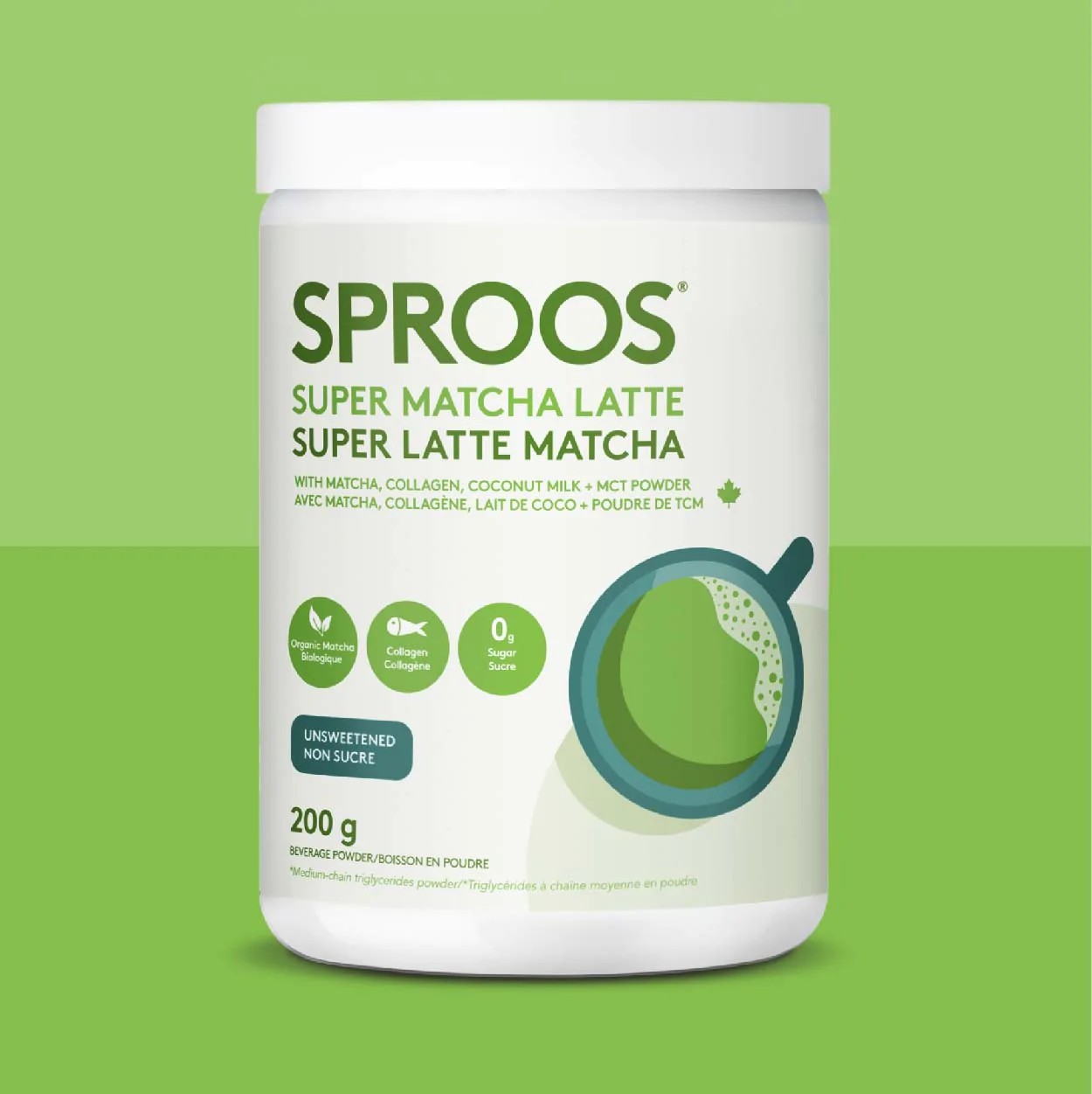 Sproos super matcha latte collagen 1