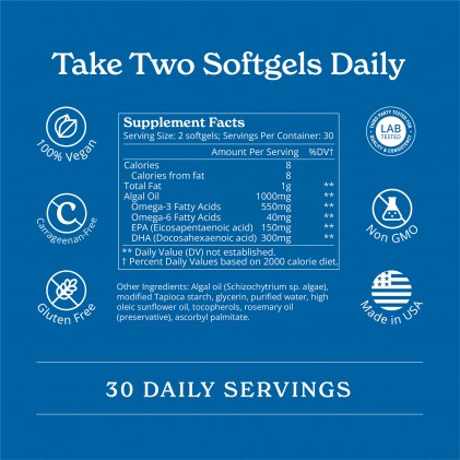 Viên uống Omega 3 thuần chay từ tảo Calgee - Ảnh 5