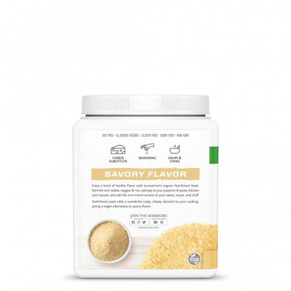 Men dinh dưỡng hữu cơ Sunwarrior Organic Nutritional Yeast Flakes - Ảnh 4