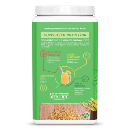 Bột protein thực vật hữu cơ Sunwarrior Classic Protein - Ảnh 15
