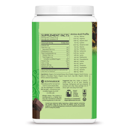 Bột protein thực vật hữu cơ Sunwarrior Classic Protein - Ảnh 14
