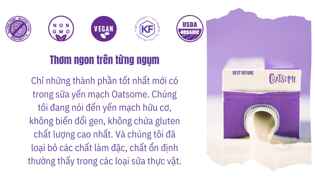 Sữa yến mạch hữu cơ Oatsome Oat Milk 24