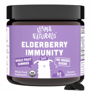 Viên nhai tăng cường miễn dịch cho bé Llama Naturals elderberry immunity bites for kids