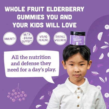 Viên nhai tăng cường miễn dịch cho bé Llama Naturals elderberry immunity bites for kids - Ảnh 6