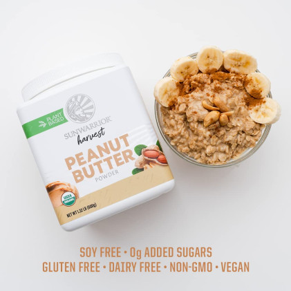 Bột bơ đậu phộng hữu cơ Sunwarrior Organic Peanut Butter Powder - Ảnh 9
