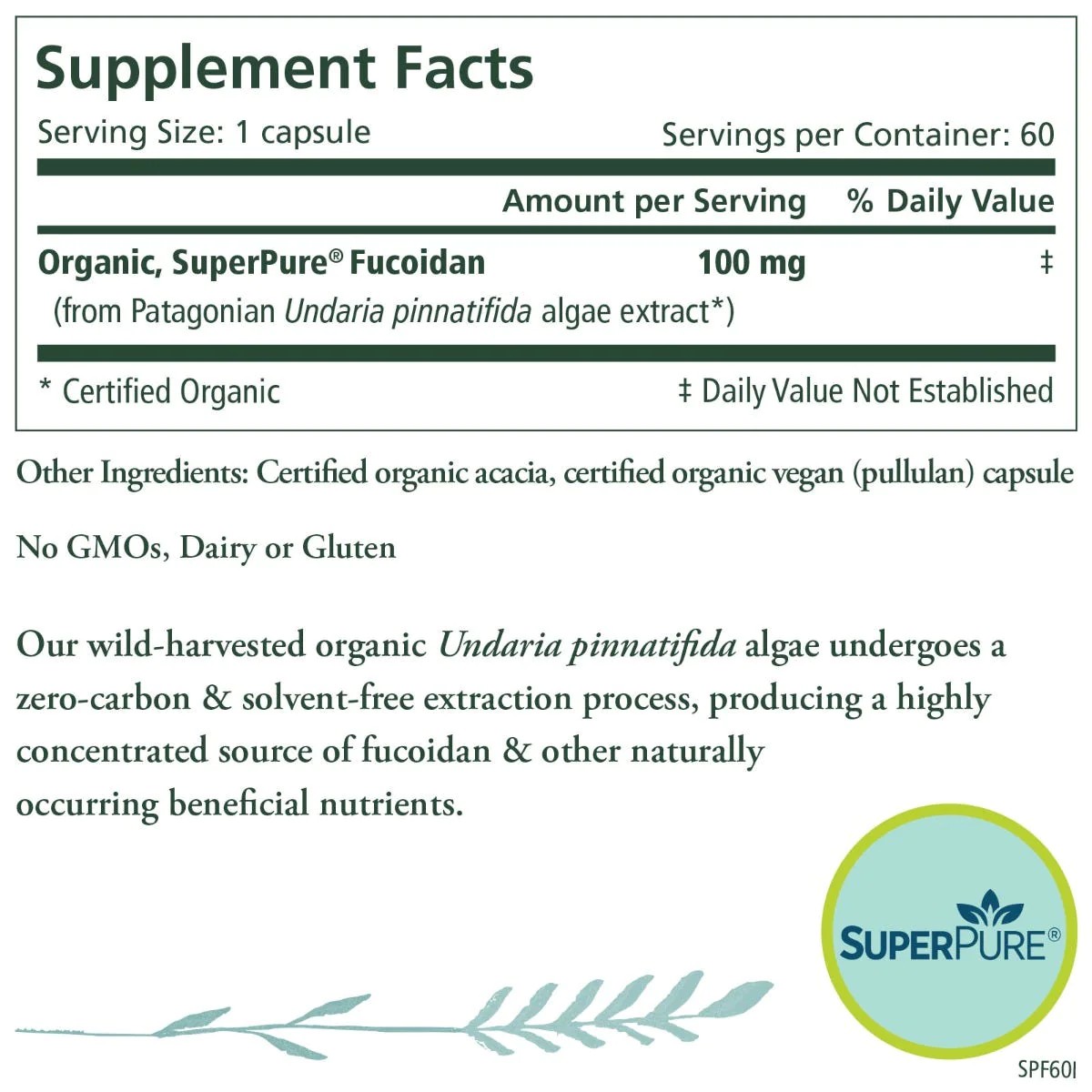 Fucoidan hữu cơ Pure Synergy SUPERPURE® FUCOIDAN ORGANIC EXTRACT 2 Fucoidan hữu cơ Pure Synergy SUPERPURE® FUCOIDAN ORGANIC EXTRACT - Ảnh 3