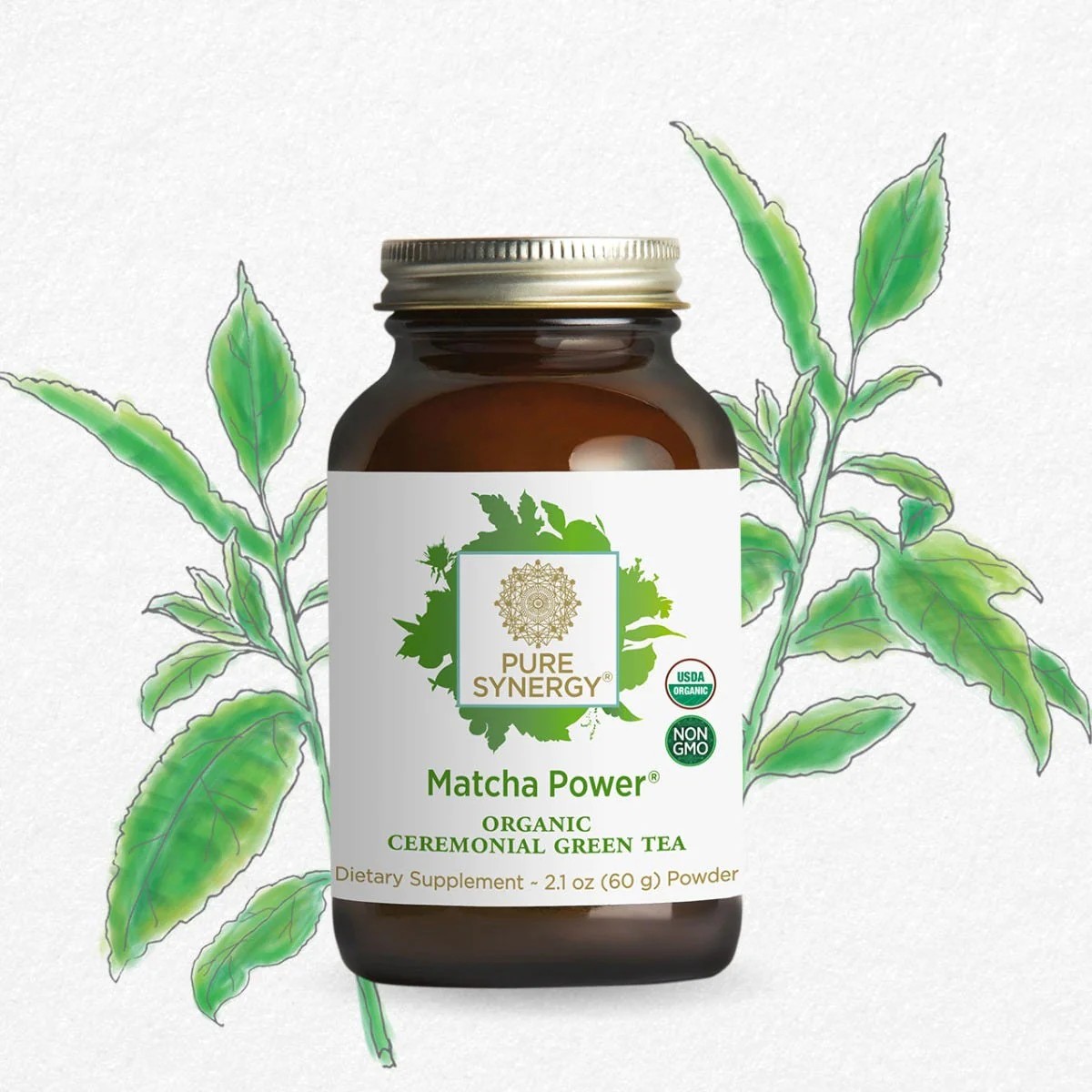 Viên uống bột matcha hữu cơ Pure Synergy Matcha Powder® Capsules 7