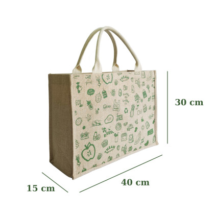 Túi sợi đay The An Organics Eco Jute Tote Bag - Ảnh 3