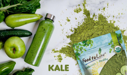 Bột cải xoăn kale hữu cơ Food To Live Organic Kale Powder - Ảnh 5