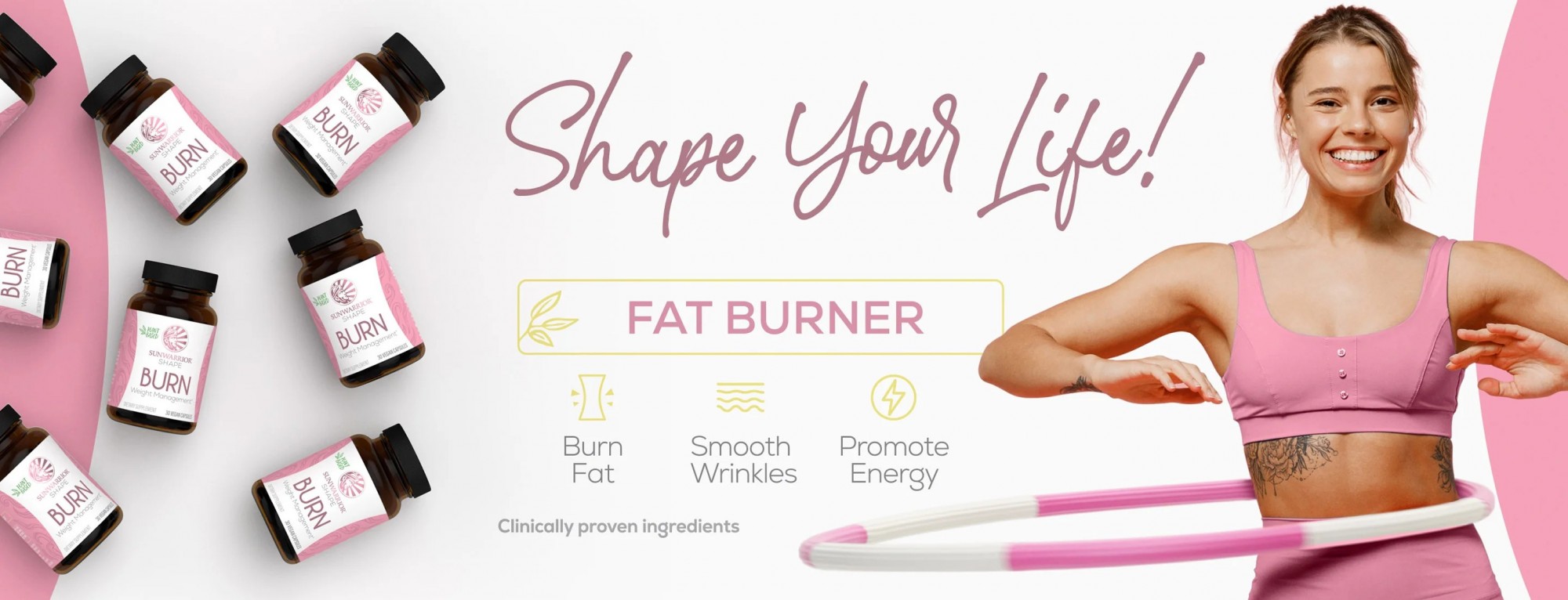 Viên uống đốt cháy chất béo Sunwarrior Burn Capsules 18