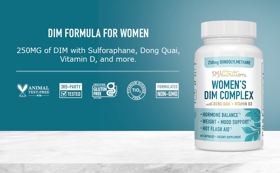 SMNutrition DIM 250mg Complex cân bằng hormone cho nữ 7 SMNutrition DIM 250mg Complex cân bằng hormone cho nữ 7