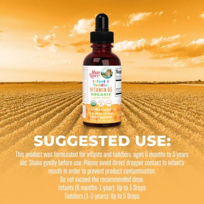 Vitamin D3 cho bé Mary Ruth's Infant & Toddler Vitamin D3 Organic Liquid Drops - Ảnh 6