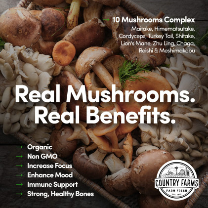 Hỗn hợp 50 siêu thực phẩm hữu cơ Country Farms Super Greens vị táo chuối