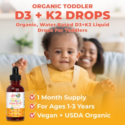 D3 K2 cho bé Mary Ruth's Toddler Vitamin D3+K2 Liquid Drops - Ảnh 9