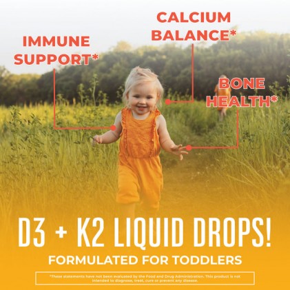 D3 K2 cho bé Mary Ruth's Toddler Vitamin D3+K2 Liquid Drops - Ảnh 8