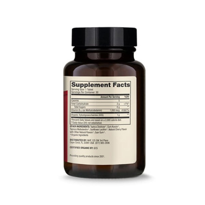 Viên nhai hữu cơ Dr Mercola Organic Chewable Vitamin B12 - Ảnh 3