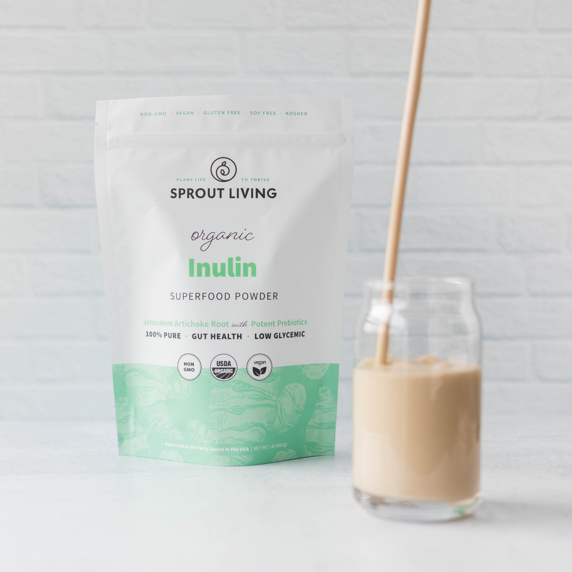 Bột chất xơ hữu cơ Sprout Living Organic Inulin (Jerusalem Artichoke) Powder 2