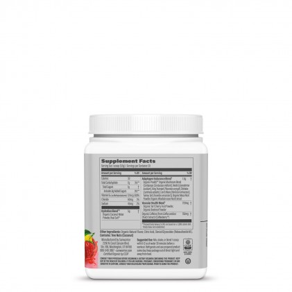 Active Energy Sunwarrior vị Strawberry Lemonade, bảng thành phần