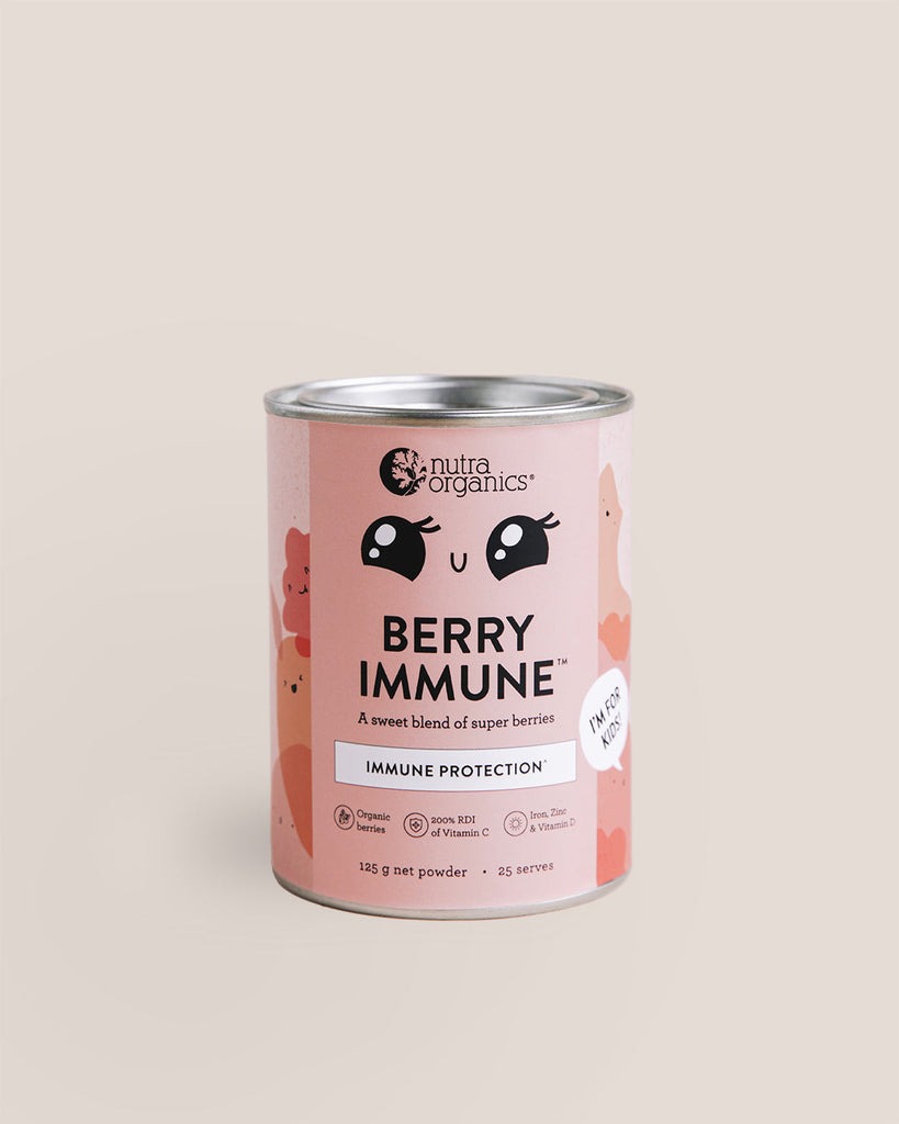 Bột siêu thực phẩm quả mọng tăng cường miễn dịch cho trẻ Nutra Organics Berry Immune