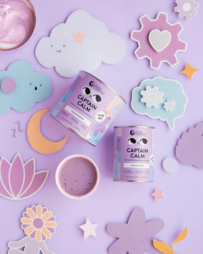 Bột siêu thực phẩm xoa dịu tinh thần cho trẻ Nutra Organics Captain Calm 3